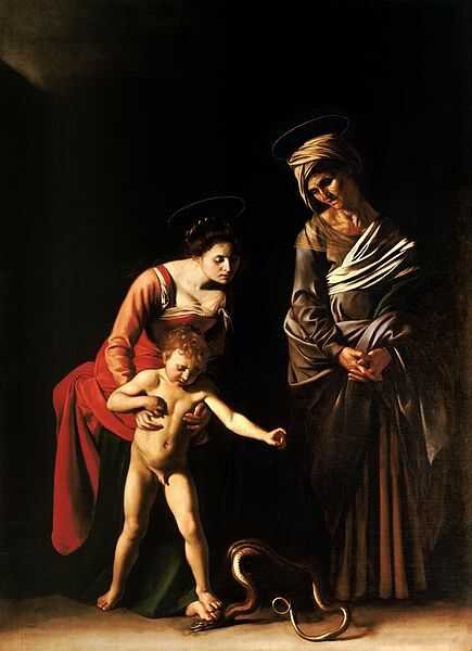 St. Anne, Madonna ve Çocuk, c. 1605-1606 (Caravaggio)