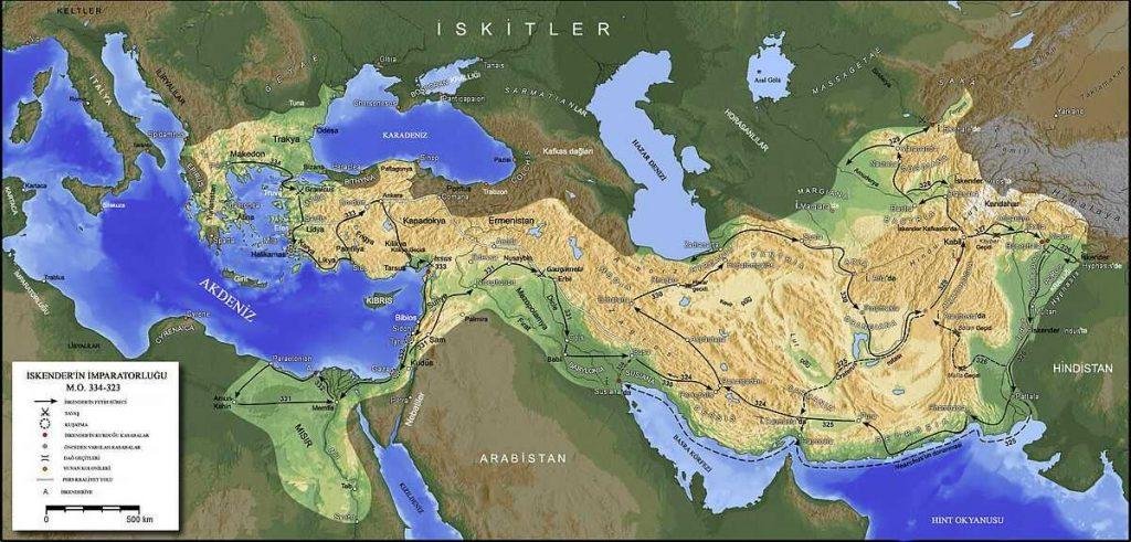 Büyük İskender'in İmparatorluk Sınırları
