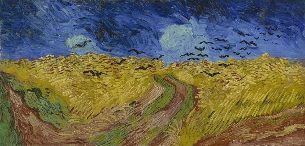 Buğday Tarlası ve Kargalar. Vincent Van Gogh. 1890