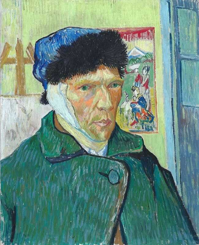 Vincent van Gogh, Kulağı Sargılı Otoportre, 1889